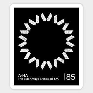 A-Ha / Minimalist Graphic Artwork Design Sticker